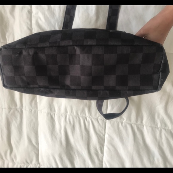 Herschel Tote - Black/Gray Checkered - Picture 8 of 8